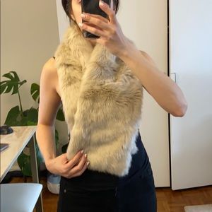 REISS Faux Fur Wrap Collar